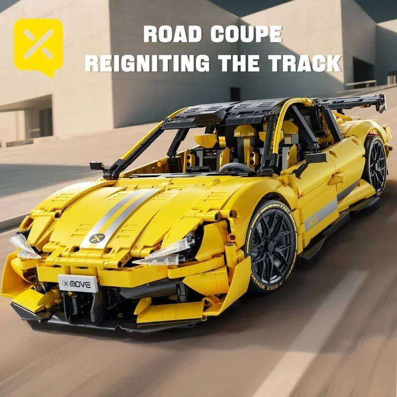 ToylinX 2143 PCS Racing Car Building Blocks Set 1:10 Scale Sports Vehicle Bricks Model Kit Adults Toys for Boys Birthday Gifts Z260305