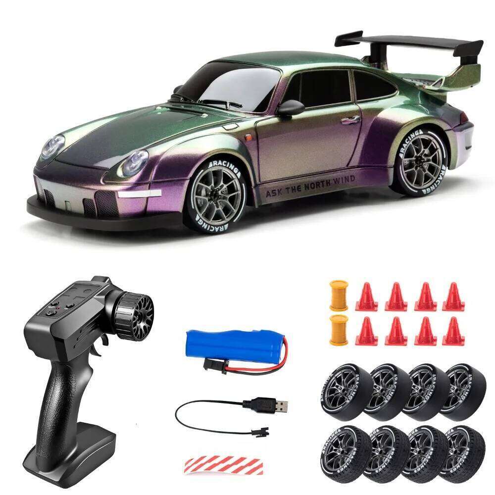 New 4WD Drift Mini Y914 Y915 Remote Control Metal Shell Rechargeable Battery Racing Car Model Toy RC Accessories C260305