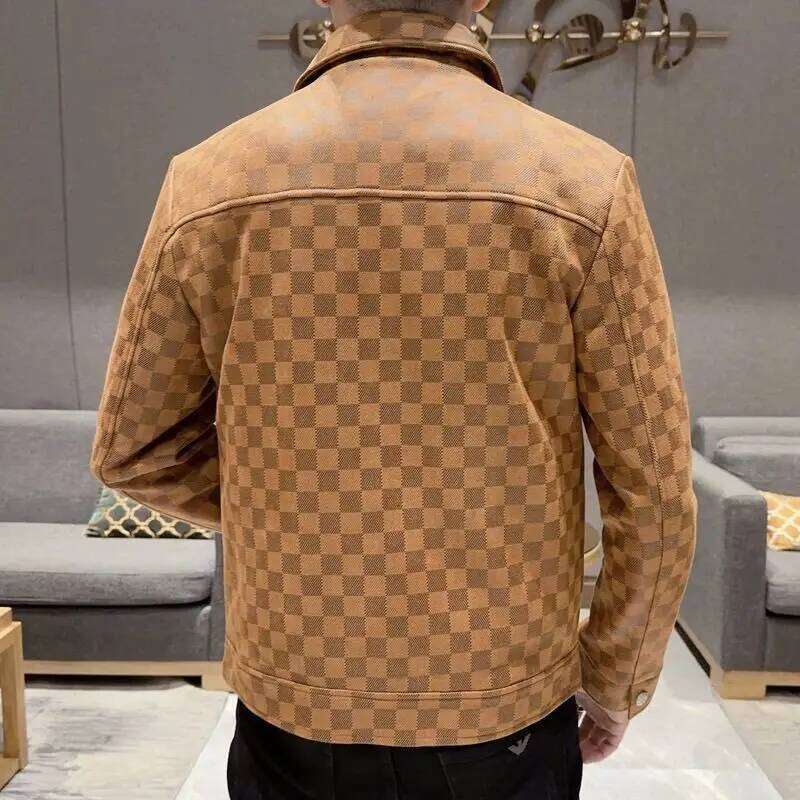 New Autumn And Winter Men's Korean Style Slim Fit Smooths Your Silhouette Casual Thin Youth Jacket Top