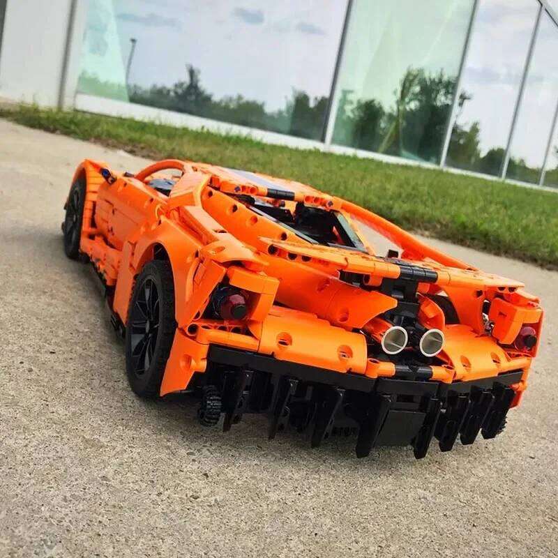 MOC Technical GT Sport MOC-10792 Super Racing Car Remote Control Power Model Building Blocks Bricks Toys Boys Birthday Gifts Z260305