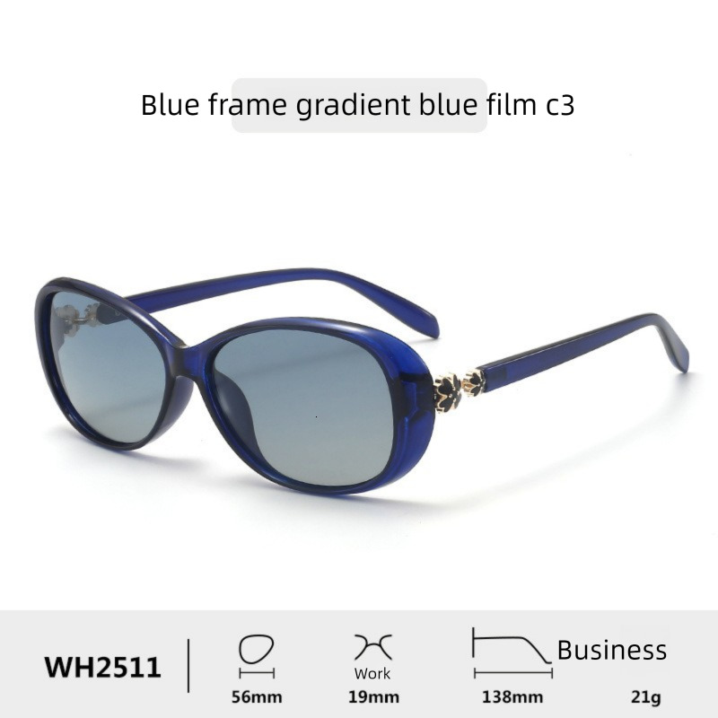 2026 New Designer Luxury Brand Women's Polarized Sunglasses Classic High End Street Style Elegant Multi Functional Gradient Sunglasses Factory Wh