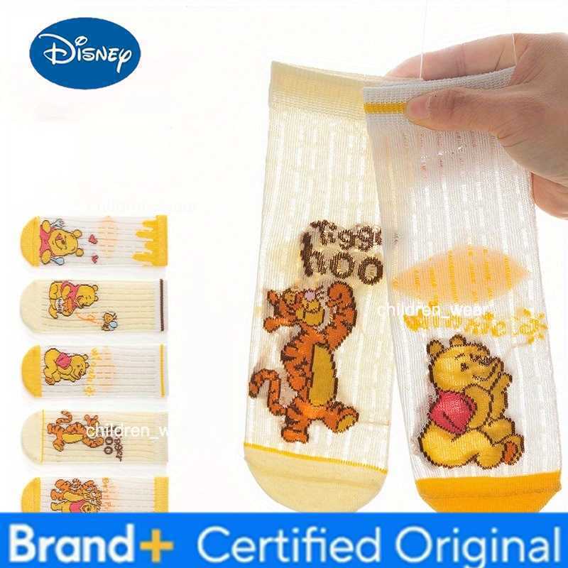 Disney 5Pairs Caracters Childrens Mid-calf Socks Spring and Autumn Unisex Children Sports Wind Short Tube Summer Mid-calf Socks H260306
