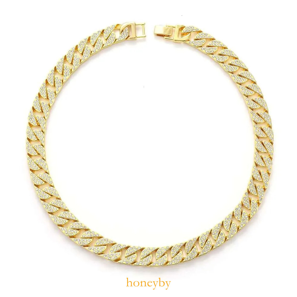 15mm Chain Necklace - Durable zinc alloy Miami hip-hop accessory, thick and heavy golden Cuban chain, length 18 - 24 inches, adjustable length