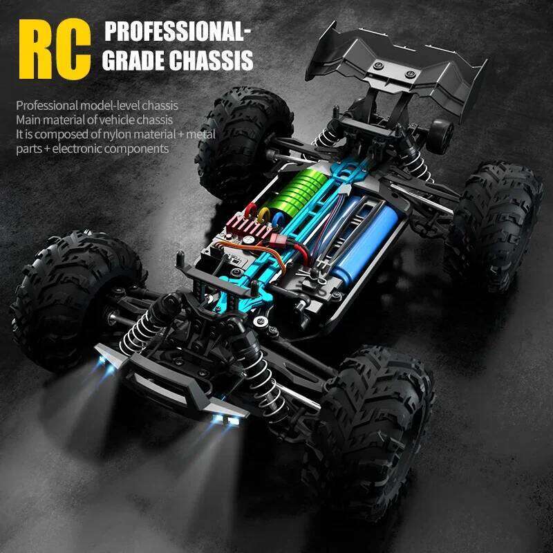 JJRC Q117 RC 1:16 70KM/H or 25KM/H Car LED Headlight Shock-Absorbing Long Endurance With Adapt To All-Terrain 4WD Toys C260305