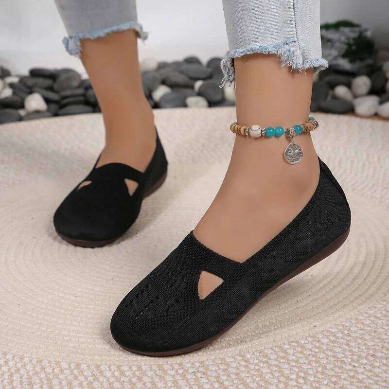 Flats Flat Round Toe Sneakers 2025 New Spring Autumn Loafers Shallow Comfortable Lolita Shoes Women Zapatos