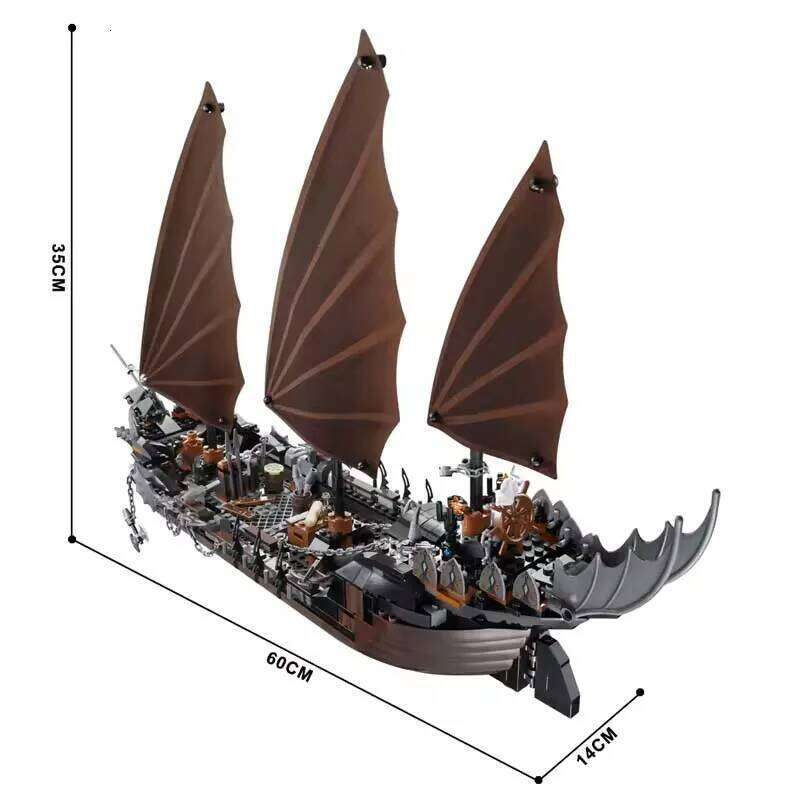 806 PCS Pirate Ship Ambush 79008 16018 Compatible Building Blocks Bricks Boat Kids Birthday DIY Educational Toy Boy Gifts Z260306