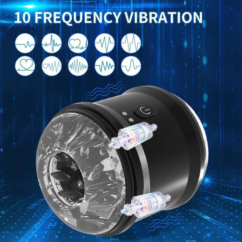 Automatic Telescopic Rotation Male Masturbator Piston Sex Toys Adult Goods for Men Masturbators Cup W260305