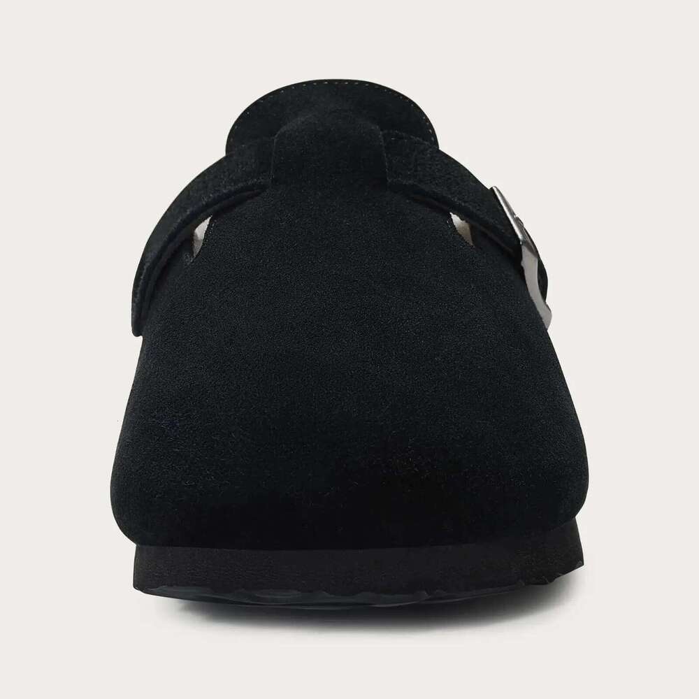 Litfun 2024 Fur Lined Clogs For Women Men Winter Fuzzy Slippers Warm Furry Suede Mules Cozy House Cork Shoes With Arch Support