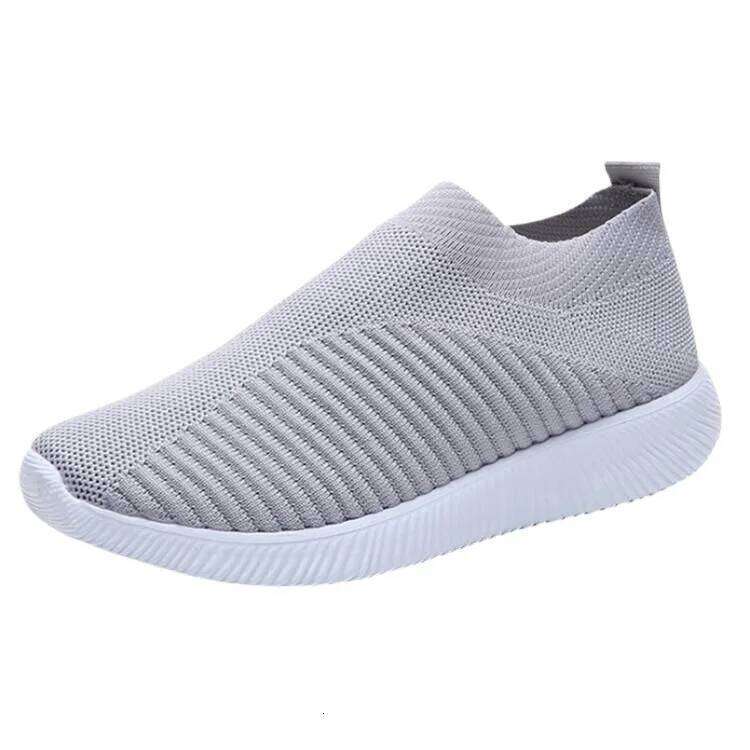 Vulcanized High Quality Sneakers Slip On Flats Shoes Women Loafers Plus Size 43 Walking Flat