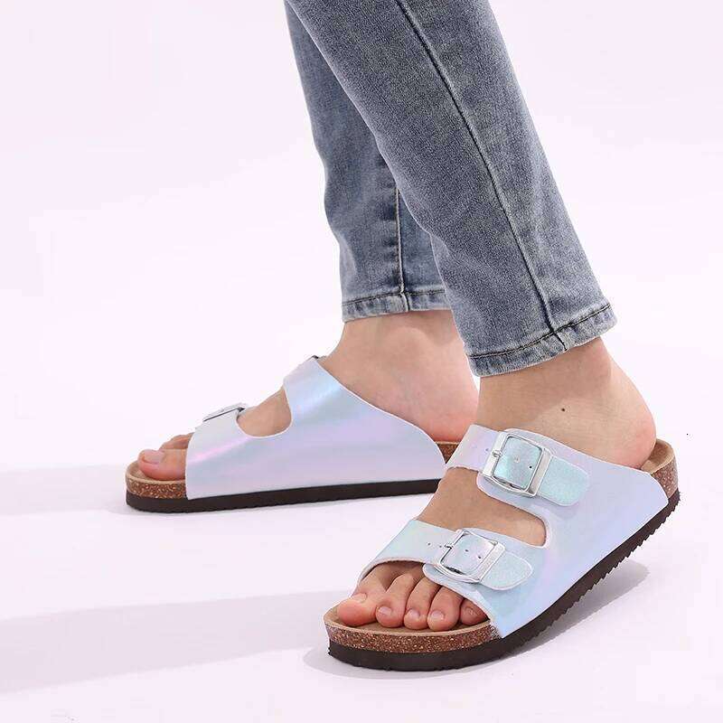 Litfun Cork Clogs Slippers For Women Fashion Outdoor Anti-Slip Beach Sandals Ladies Summer Trends Mules Shoes With Arch Support