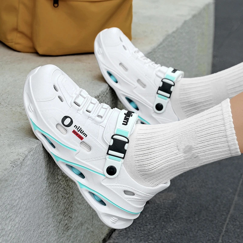 Mens Outdoor Sandals Sport Slippers Beach Slides Breathable Clogs Men Casual Garden Shoes Non-slip Hiking Men Outdoor Sandals 260304