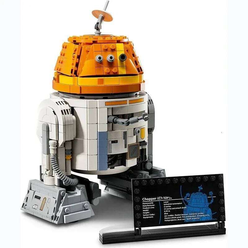 1039PCS Space War Small Iron C1-10P Astronaut Technician Robot Building Blocks Bricks Toy Christmas Birthday Gifts Z260305