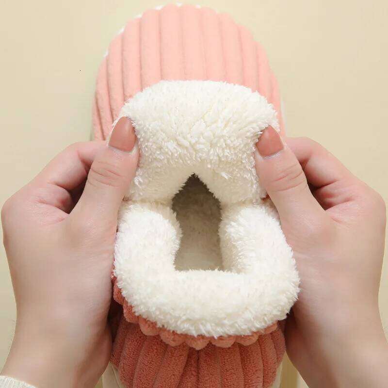 Litfun New Fur Slippers Women Men Winter Furry Fashion Warm Ankles Plush Cozy Slides For Home Indoor Soft Sole Cotton Shoes