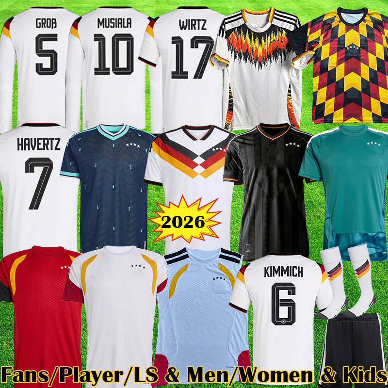 2026 Germany soccer jerseys FULLKRUG HUMMELS GNABRY WERNER MULLER 125 Years Anniversary 125TH shirts Men kids kit Fans Player Germany 2026 third football shirt