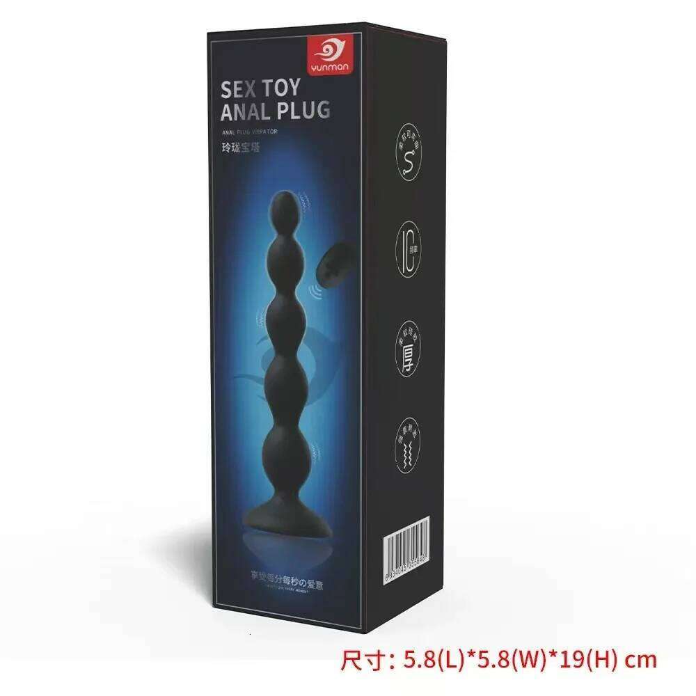 10 Speed Vibrator Male Prostata Massager Anal Beads Butt Plugs G Spot Dildo Vibration Sex Toys for Men Gay Women USB Charge W260305