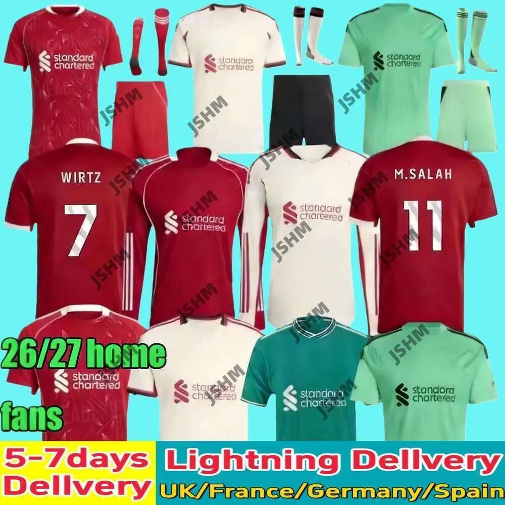 2026 2027 liverpool Mohamed ISAK WIRTZ EKITIKE SZOBOSZLAI MAC ALLISTER VIRGIL camiseta NGUMOHA SZOBOSZLAI EKITIKE long sleeve Soccer Jerseys 25 26 football jersey