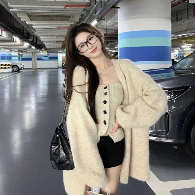 Leisure Daily Fresh Sweet Kawaii Commuting Cute Outdoor Womens Sweater Cardigan Leisure Light RETRO Classic Versatile M260306
