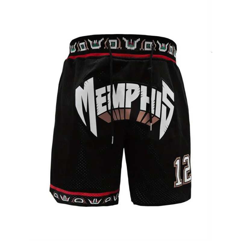 Mens Shorts Letter Embroidered Quick Dry Basketball Shorts with Pockets for Workout Running Casual Activewear X260306