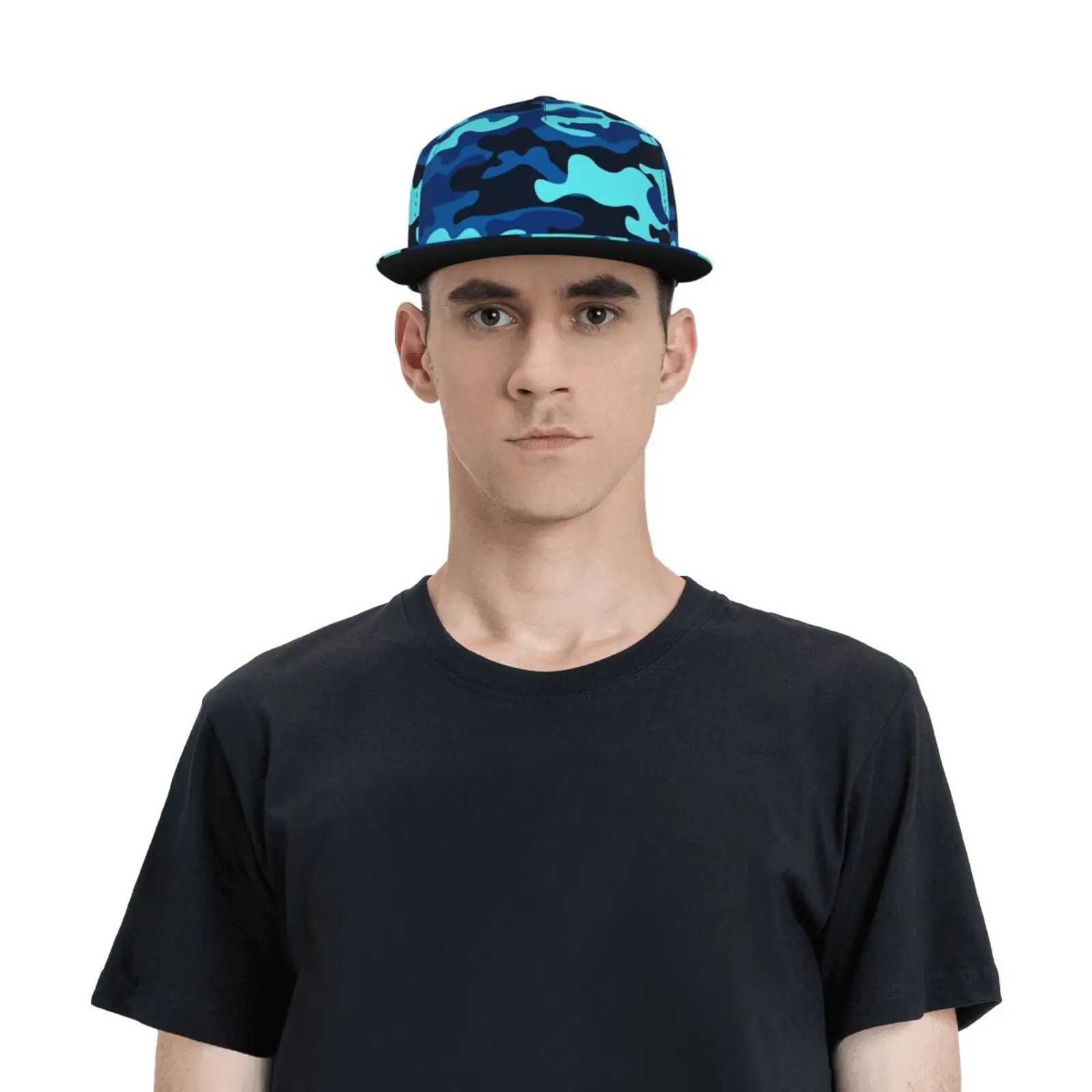 Camouflage Printed Pattern Flat Brimmed Hat Street Skateboarding Hip-hop Hat Outdoor Casual Sun Shading Baseball Hat Universal S260306