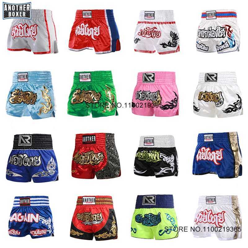 Short Muay Thai Men Kids Women Boxing Shorts Quick-dry Satin Fight Grappling Sanda BJJ MMA Pants Gym Muay thay Kickboxing Pants X260306