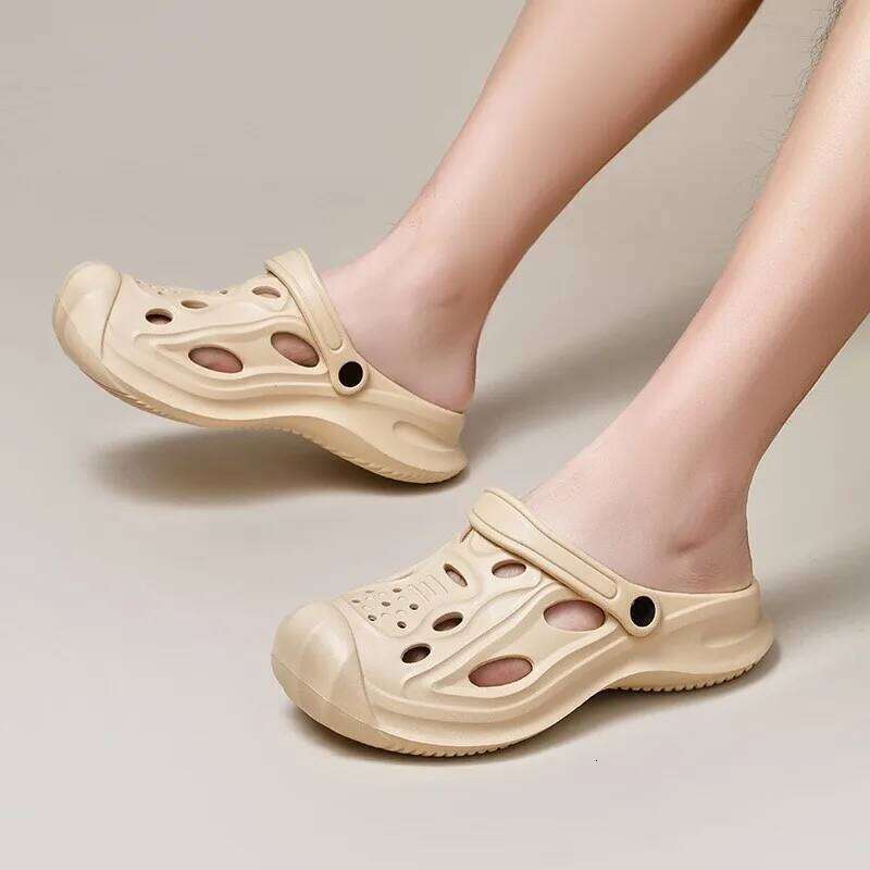 Litfun Fashion Camouflage Clogs For Men Summer New Holes Beach Slippers Non-slip Garden Shoes Leisure EVA Sport Sandals