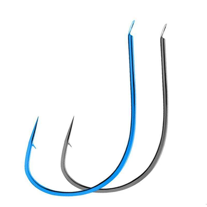 DYGYGYFZ 50pcs/lot High Carbon Steel Hooks Gold Black Barbed Hook Fishhooks for Grass Carp Lures Fishing Tackle Y260305