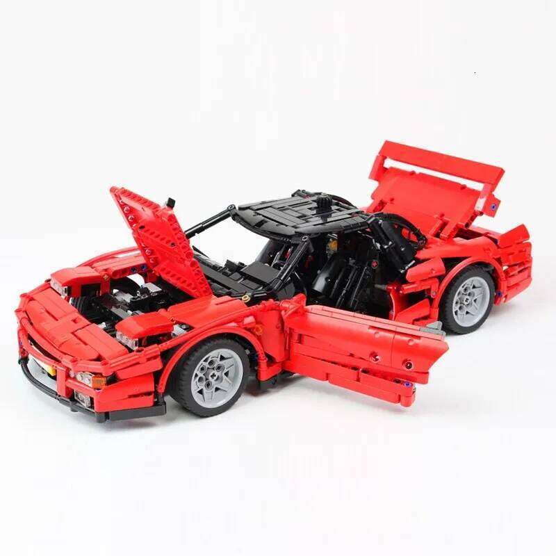 New 90' NSX type 1 red Supercar Racing Car Vehicle Sport Model Building Blocks Bricks Kid Educational Toy Birthdays Gifts Z260305