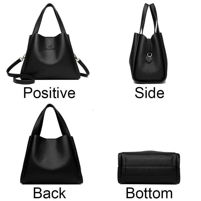 Casual Tote Bags Female Handbag Large Capacity Shoulder Bag for Women Ladies Vintage PU Leather Crossbody Bag Sac A Main H260306