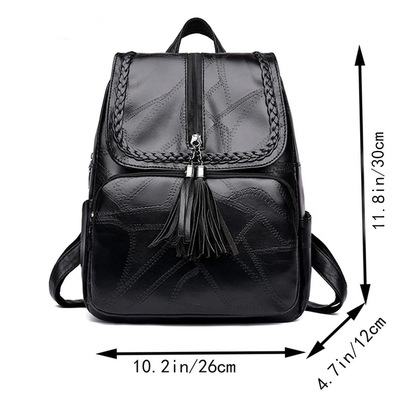 Oxford Cloth Double-Shoulder Bag Nylon Travel Womens Backpack Casual Fashionable Canvas Backpack Random Zip Direction260228