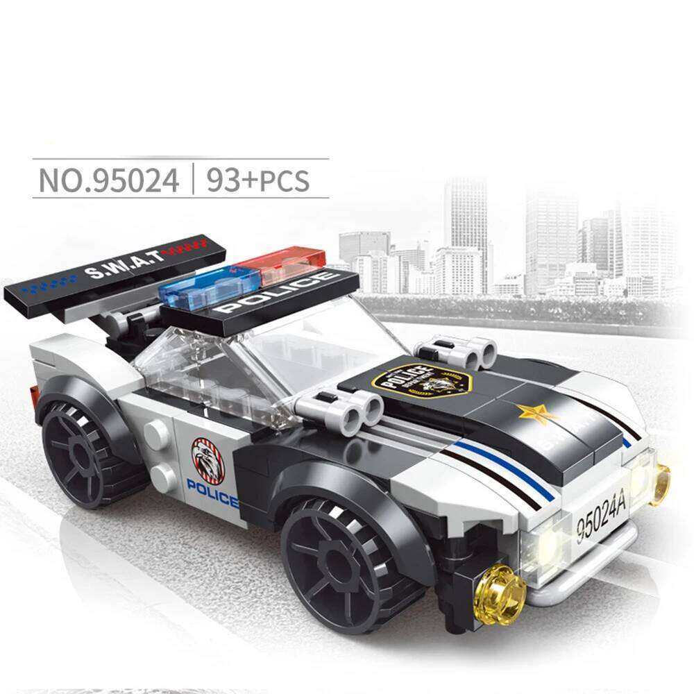 City Police Airplane SWAT Car Fire Helicopter Carrier Vehicle DIY Assemble Aircraft Model Building Blocks Bricks Kids Toys Gifts Z260306