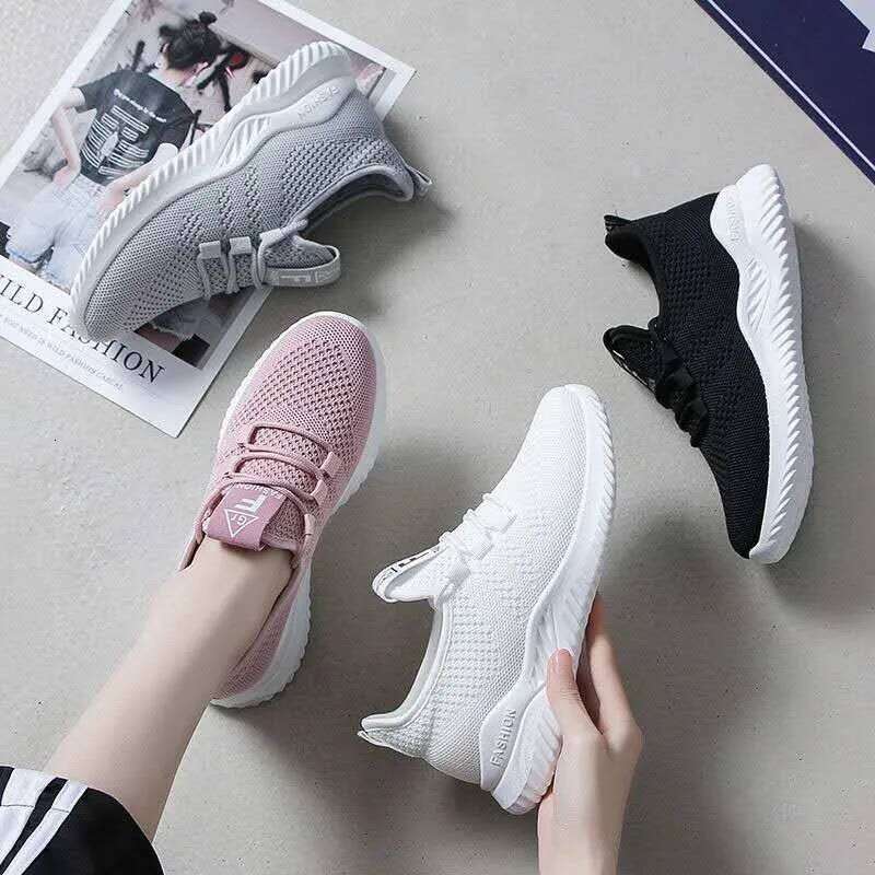 Litfun Women Summer Casual Outdoor Comfort Soft Bottom Flats Breathable Mesh Runing Lightweight Sports Shoes