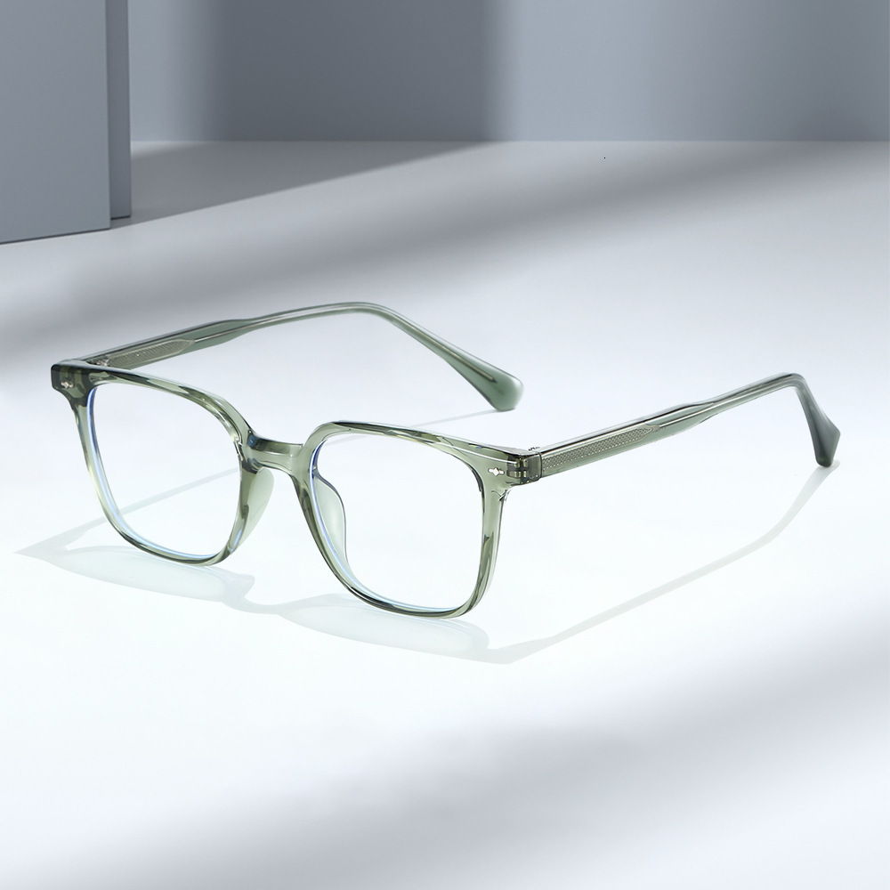 New 25 classic square glasses with TR90 frame for men women, featuring pin-foot design, high-end feel, and blue light protection