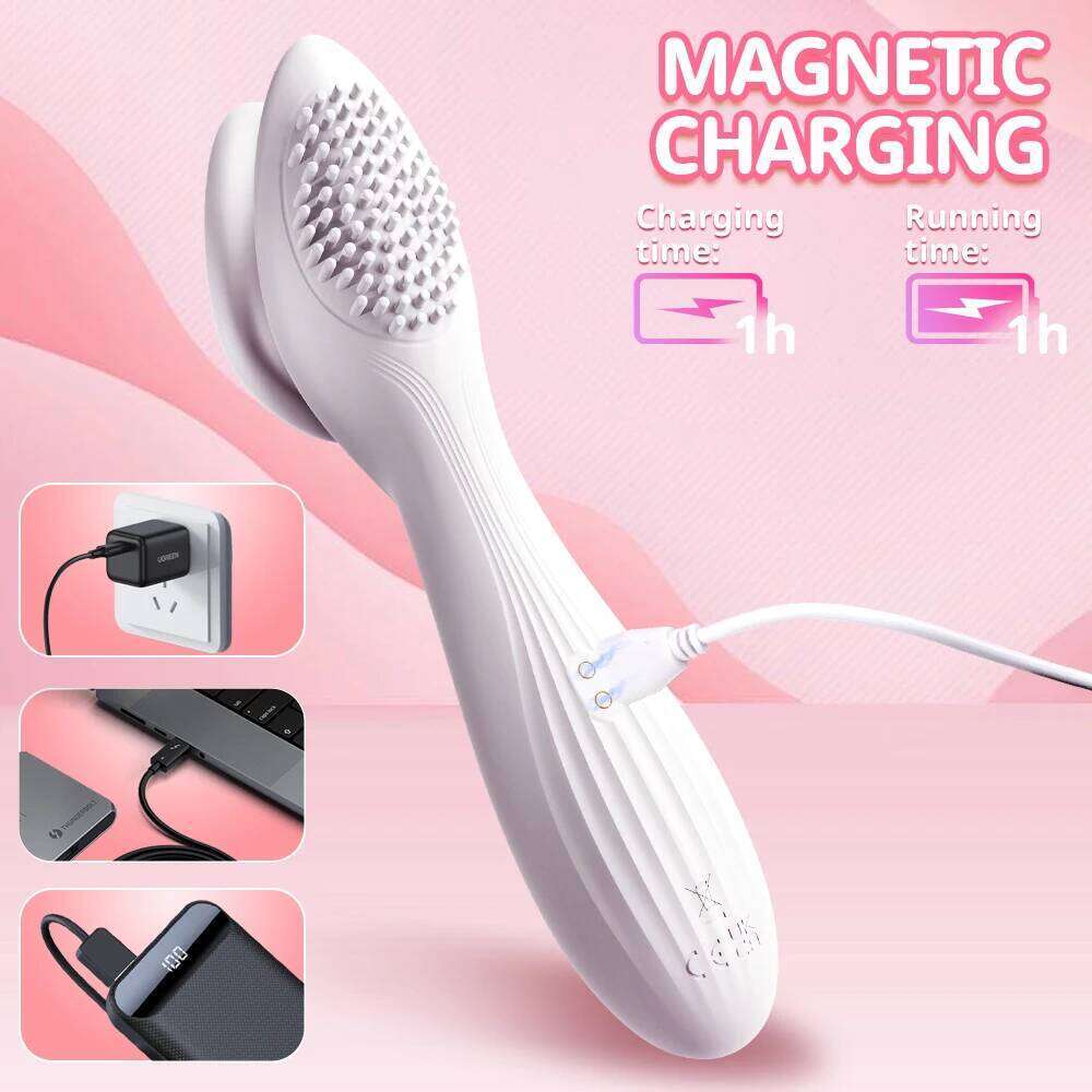 Powerful 2 in 1 Vagina Sucking Vibrator Nipple Oral Vacuum Stimulator G Spot Clitoris Massage Female Masturbator Sex Toys Women W260305