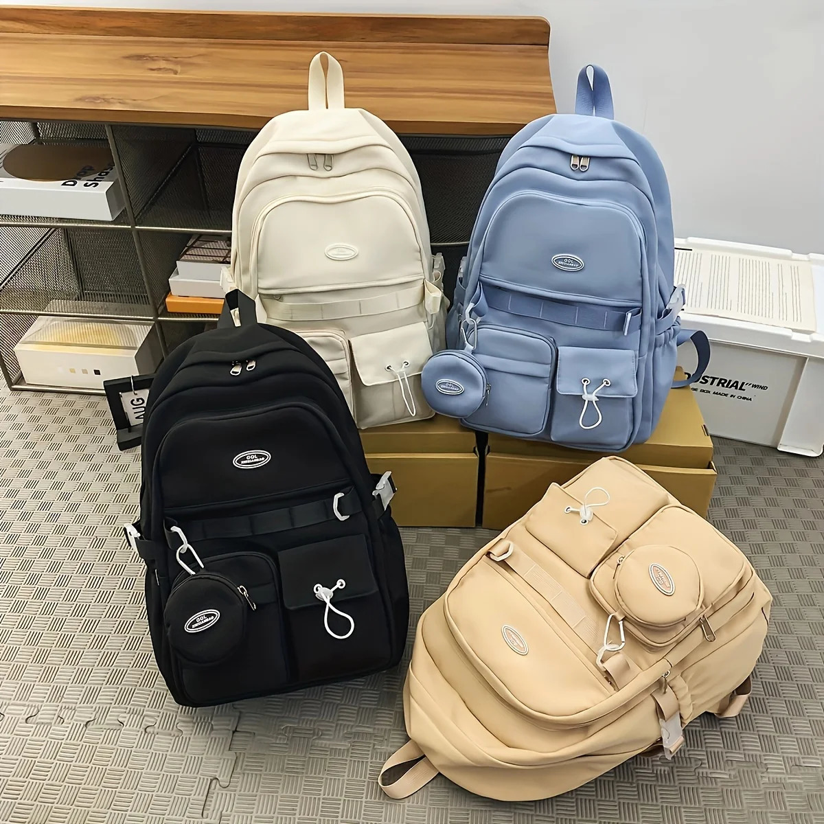 Simple Large Capacity Sports Travel Backpack Junior High School Leisure Backpack Tutorial Bag260228
