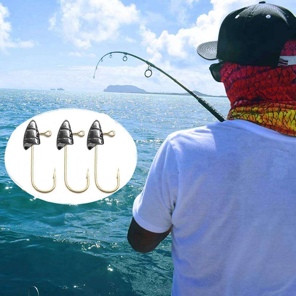10pcs/lot Micro Jig Head 1.4g-5g Ice Hook Mini Crank Fishhook Soft Lure Fishing Accessories S260305