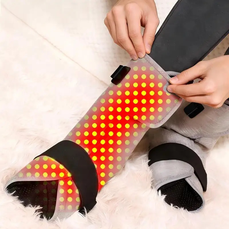 Red Light Heating Foot Protector with Vibration Massage Relieves Stiffness Numbness Fatigue Promotes Foot Relaxation 260304