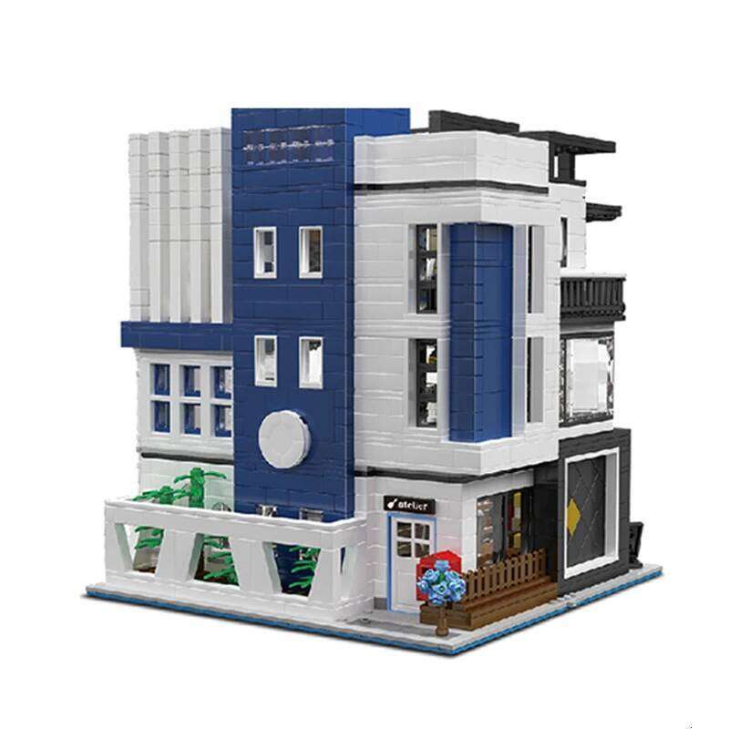 3536PCS City Street View Building Blocks Modular Architecture Model MOC-67005 Modern Art Gallery Toys for Childrens Boys Gifts Z260306