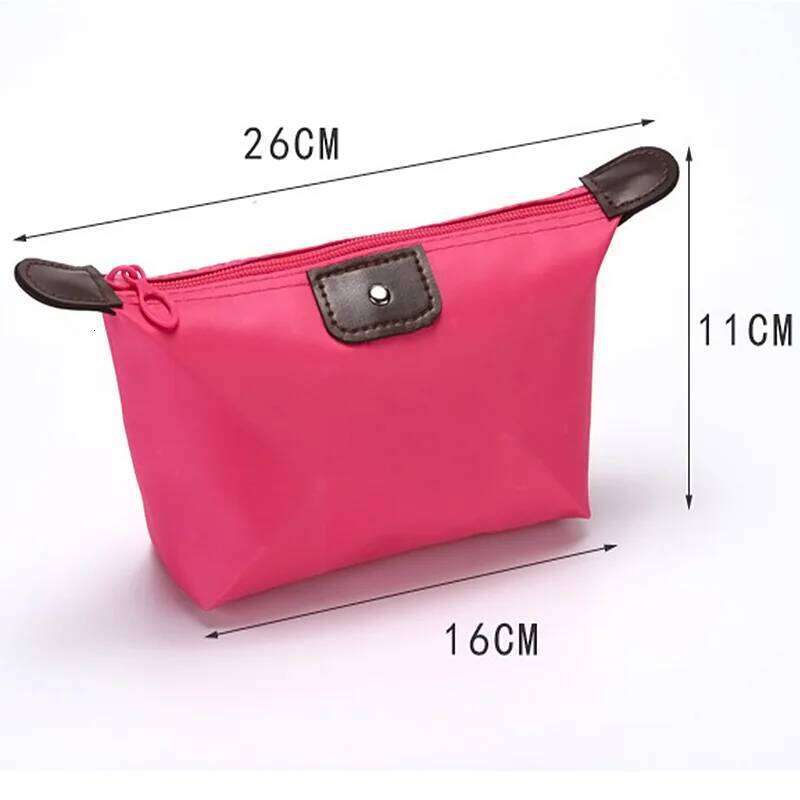 Korean Dumpling Cosmetic Bags Travel Handbag Portable Women Makeup Holder Toiletry Pouch Waterproof Candy Colored Beauty Purse C260304