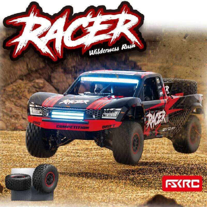 HB Car HB-RD1201 1:12 4WD Drift Short Course Truck with LED Lights, Cruise Control, Gyroscope RC Toy for Kids and Adults C260305