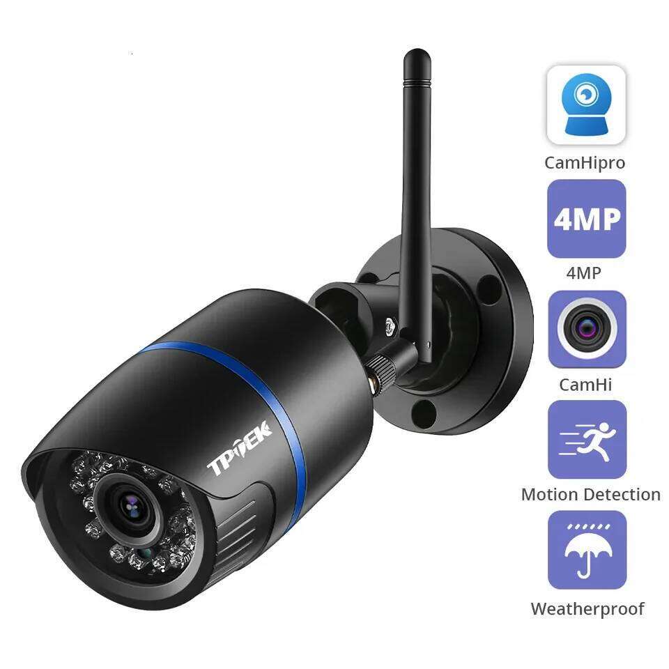 4MP 1080P IP Outdoor WiFi Security Camera Wireless Video Surveillance Wi Fi Bullet CCTV HD Camara CamHipro CamHi Cam 26W0306