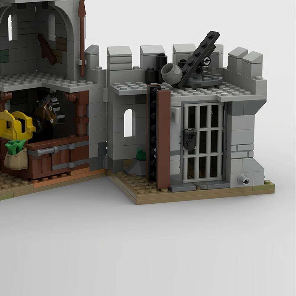 888PCS Falcon's Fortress medieval Castle Black Falcons Model Building Blocks Bricks Children birthday toys Christmas gifts Z260306