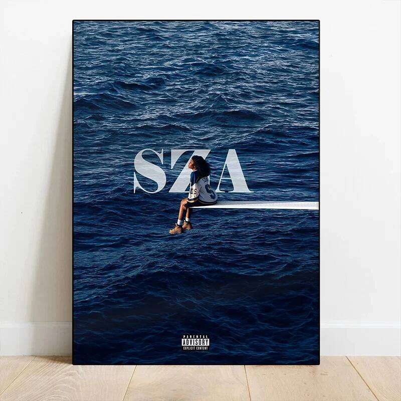Singer Star SZA Portrait Music Album SOS Cover Posters Canvas Printing Wall Art Picture for Living Room Home Decor Gifts 26Y0306