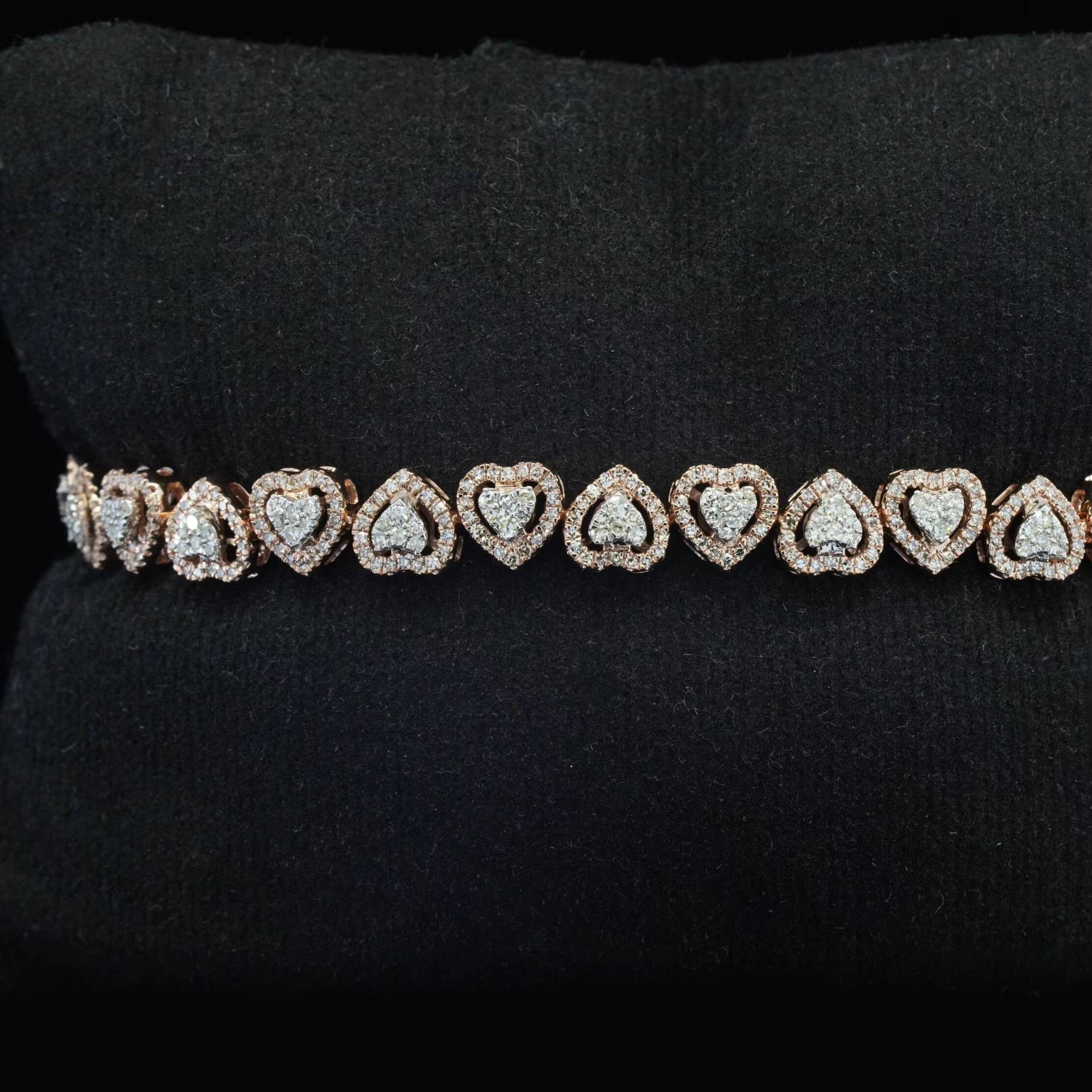 Customized Luxury 925 Sterling Silver Charm Bracelet VVS Moissanite Diamond Hip Hop Style IGI Certified Men Womens Gift