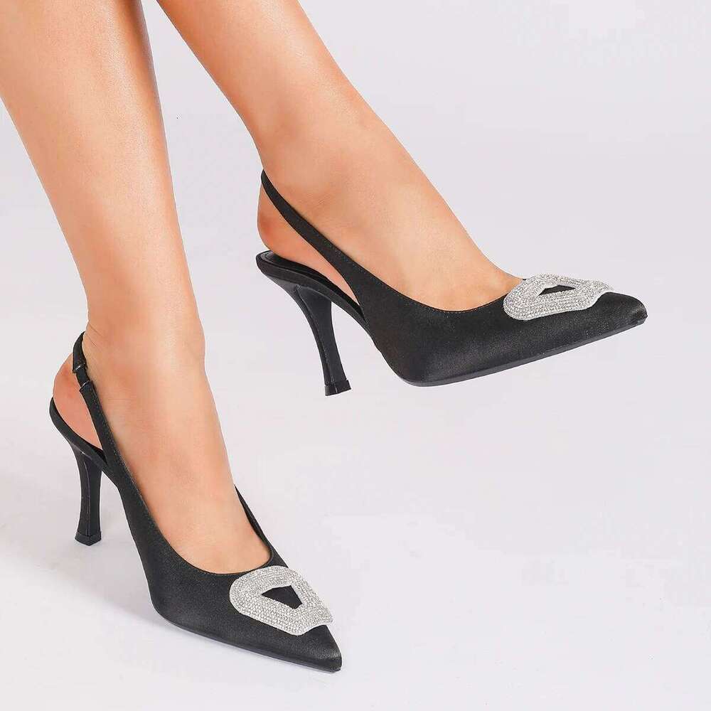 Ladies' Fashion Elegant Comfortable Versatile Breathable Slip-On Stiletto Heels