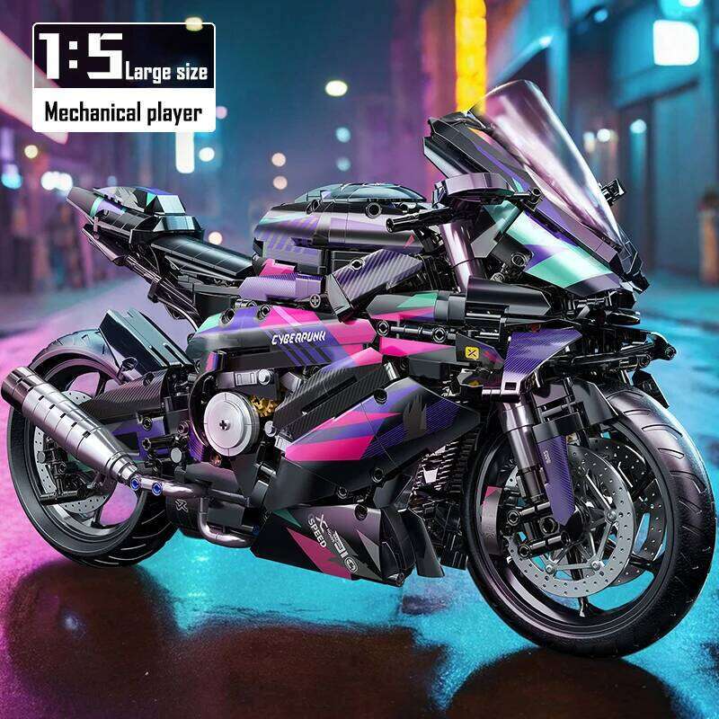TOYLINX 2062PCS DIY Building Blocks Model Kit Adults Set Children Education Toy for Boy Motorcycle Holiday Gifts Z260305