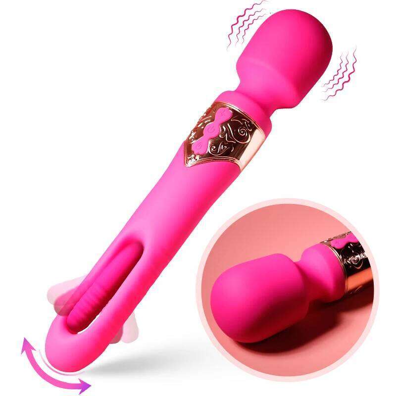 Patting Vibrator Women AV Stick Magic Wand Clitoris Stimulator G Spot Massager Female Masturbator Dildo Sex Toy for Adult W260305