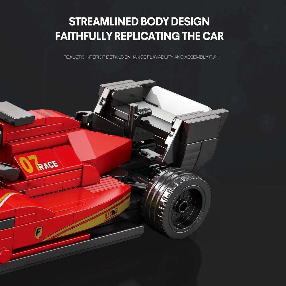 245PCS Formula Racing Car Building Blocks 1:24 Vehicle Model Bricks Desktop Ornaments Children DIY Assembly Toys Holiday Gifts Z260305