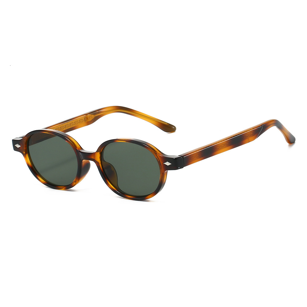 25 new models with pin-type design, European American round frame small sunglasses, TR90 frame, personalized, simple stylish for men and women