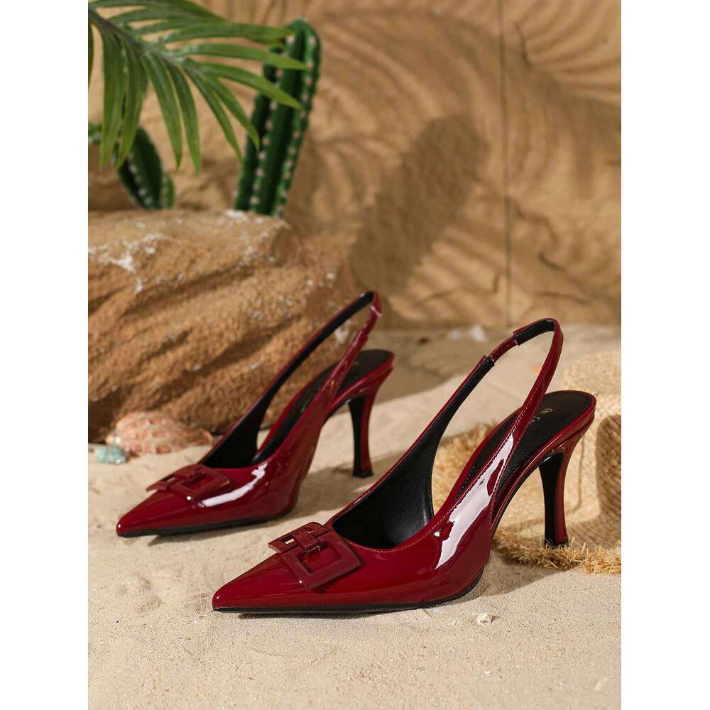 Women's Fashionable Solid Color Stiletto Heels, Elegant Pointed Toe High Heels Women & Girls, Valentine's Day Gift for Girls