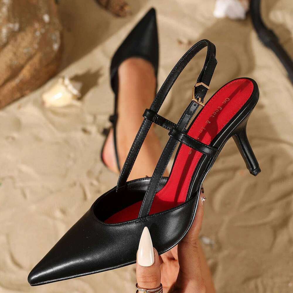 Elegant stylish pointed-toe high for women, comfortable and versatile slim heels